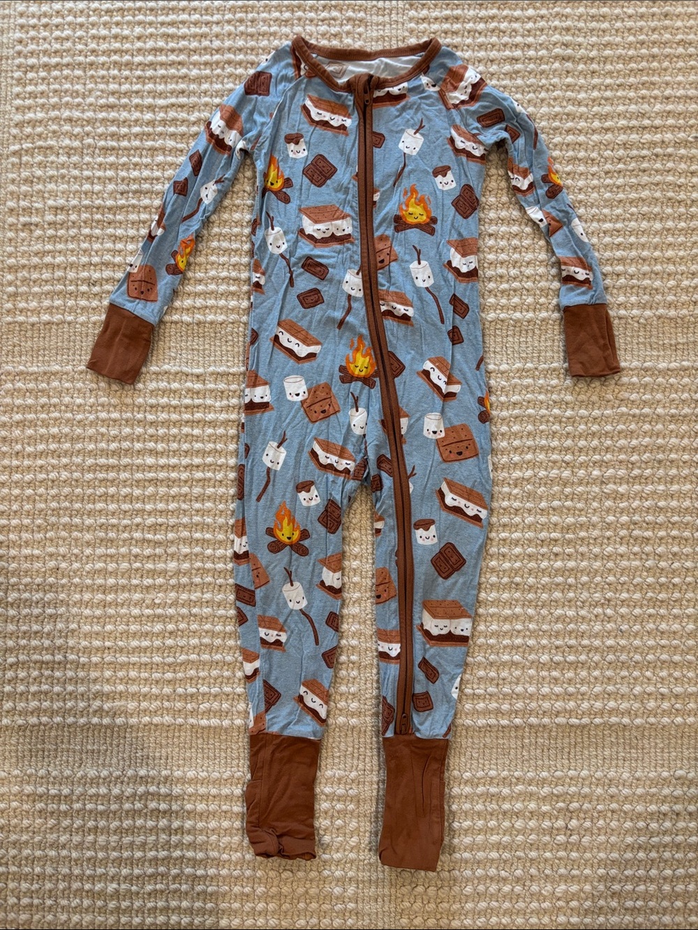 Little Sleepies S’mores Galore Zippy, Size 18-24 mos